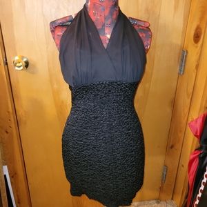 Short halter LBD